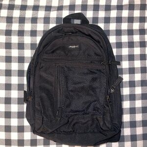 Vintage Eddie Bauer Black Compact Everyday Backpack